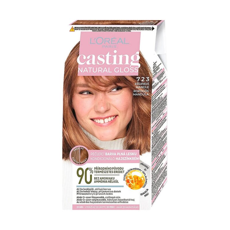 L'Oréal Paris Casting Natural Gloss Semi-Permanent Ammonia-Free Hair Dye - Hair - 180ml - Rubio Toffe 732