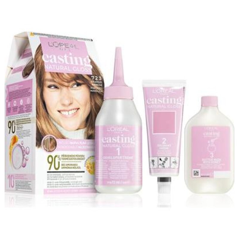 L'Oréal Paris Casting Natural Gloss Semi-Permanent Ammonia-Free Hair Dye - Hair - 180ml - Rubio Toffe 732