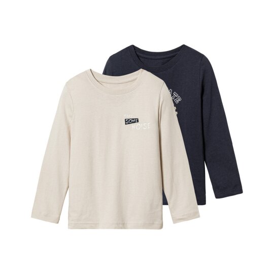 Lupilu Lot de 2 T-Shirts à Manches Longues Garçon - Taille 122/128 - 6/8 Ans