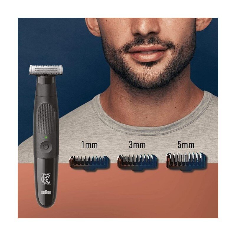 Gillette King C Styler Master ماكينة حلاقة لاسلكية للحية - 3 أمشاط + 1 عبوة إضافية