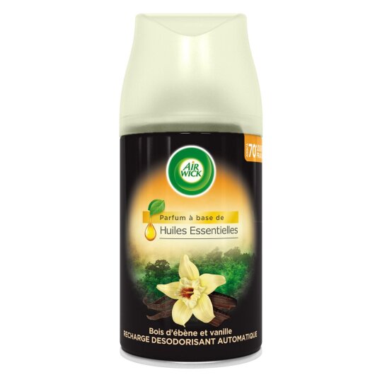 Air Wick Freshmatic Recharge Diffuseur Désodorisant Automatique - Huiles Essentielles Bois - 250ml