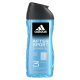 Adidas After Sport 3in1 Shower Gel - Body, Hair And Face - 250ml