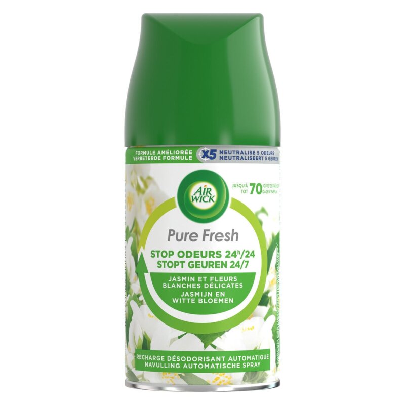 Air Wick Freshmatic Recharge Diffuseur Désodorisant Automatique - Pure Fresh Jasmin - 250ml