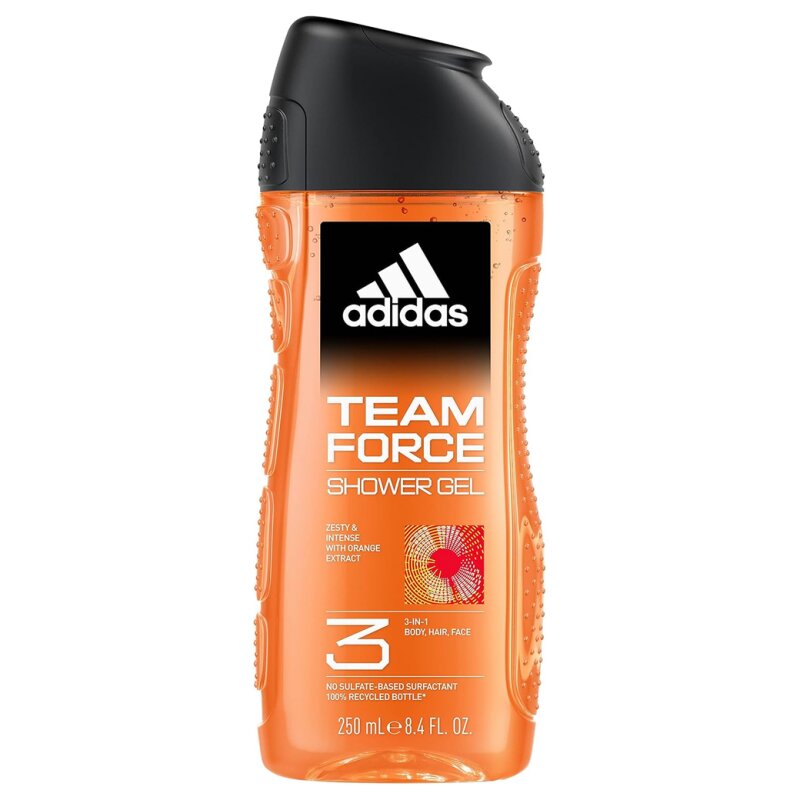 Adidas Team Force 3 In 1 Shower Gel - 250ml