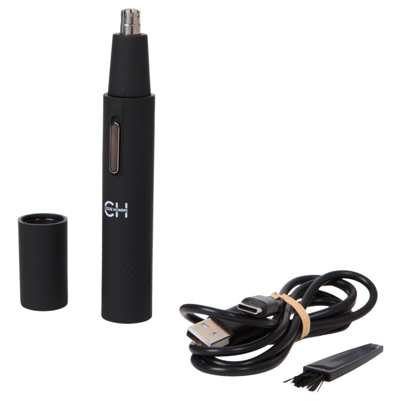 Code Homme ماكينة حلاقة الأنف والأذن - أسود - شحن عبر USB-C