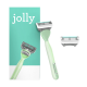 Jolly Rasoir Femme 5 Lames - Turquoise - 1 Manche + 2 Recharges