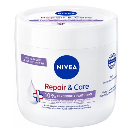 Nivea Repair & Care Soin Corps - Peaux Sèches et Sensibles - 400ml