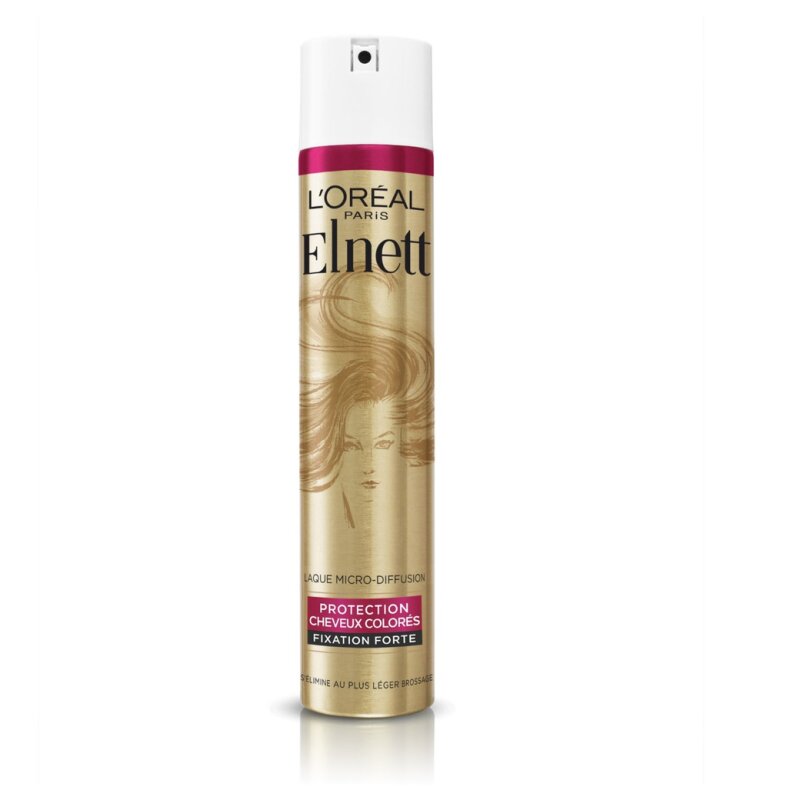 L'Oréal Paris Elnett Satin Laque Spray Fixation Forte - Cheveux Colorés - 300ml