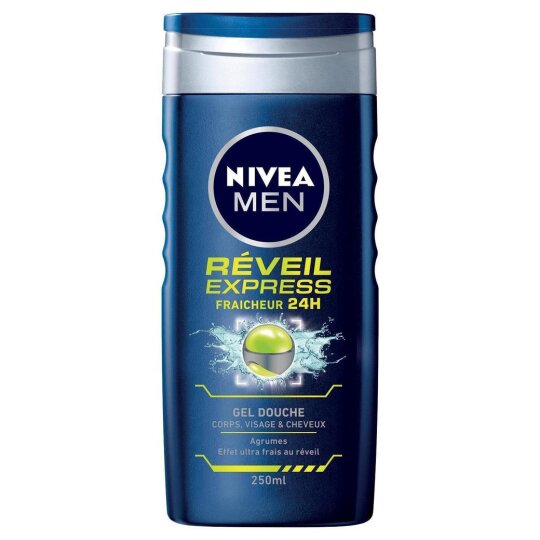 Nivea Men Réveil Express Gel Douche 3-en-1 - Toutes Peaux - 250ml