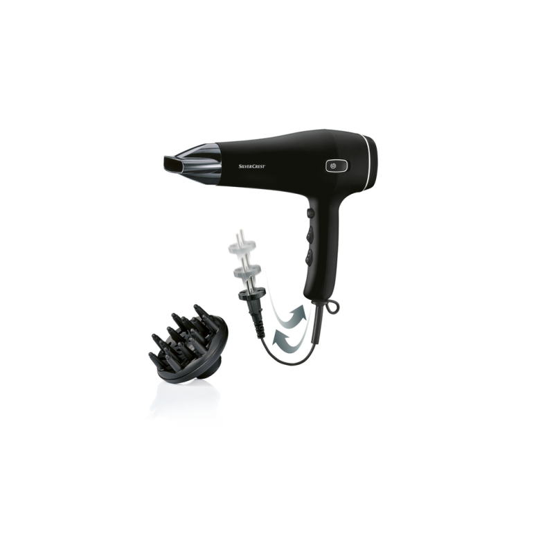 Silvercrest Sèche-Cheveux Ionique - 2000w - Noir