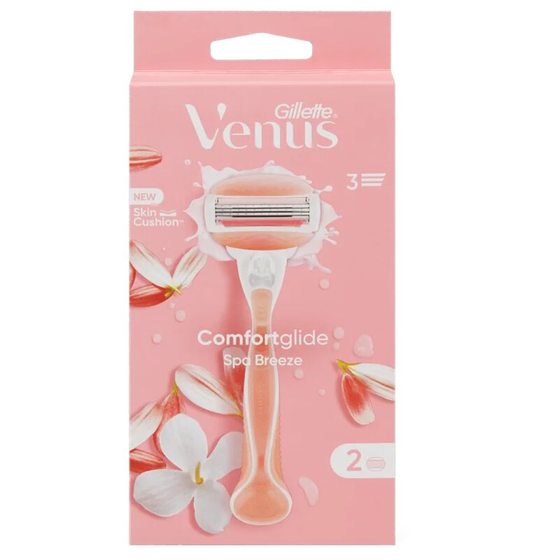 Gillette Venus Spa Breeze Rasoir Femme + 2 Recharges