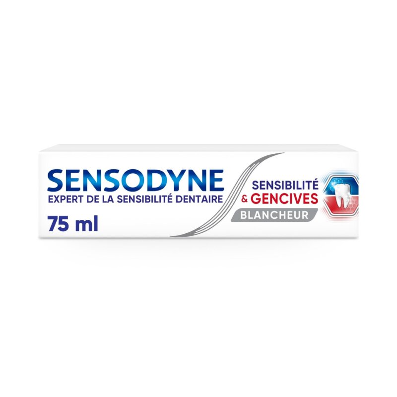 Sensodyne Sensitivity & Gums Whitening Toothpaste - Sensitive Teeth And Fragile Gums - 75ml