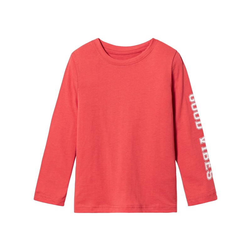 Lupilu Lot de 2 T-Shirts à Manches Longues Garçon - Taille 122/128 - 6/8 Ans - Bleu Foncé et Gris, Bleu Foncé et Rouge