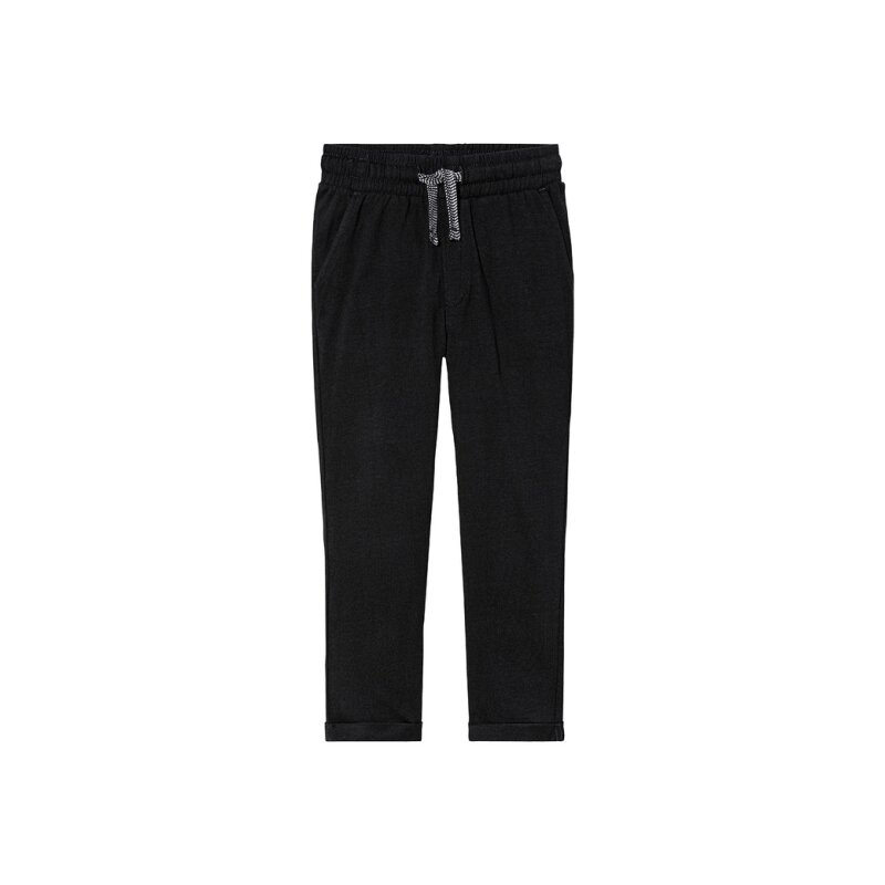 Lupilu Lot de 2 Pantalons Molletonnés Petit Garçon - Taille 122/128 - Âge 6-8 Ans - Noir/gris et Bleu Marine/bleu