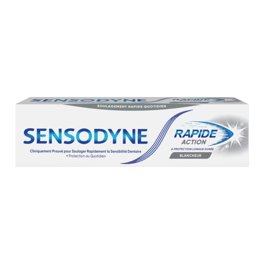 Sensodyne Rapid Action Dentifrice Blancheur - Dents Sensibles - 75ml