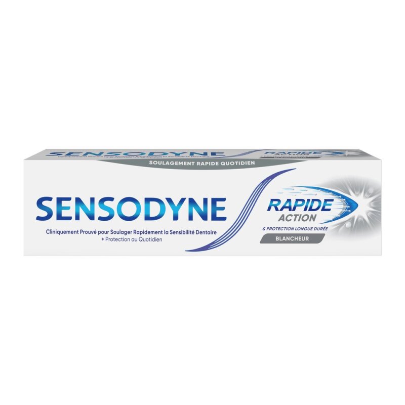 Sensodyne Rapid Action Dentifrice Blancheur - Dents Sensibles - 75ml