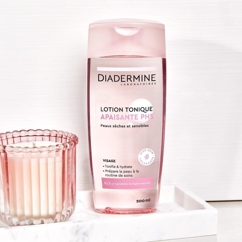 Diadermine Lotion Tonique Apaisante Ph5 - Peaux Sèches et Sensibles -200ml