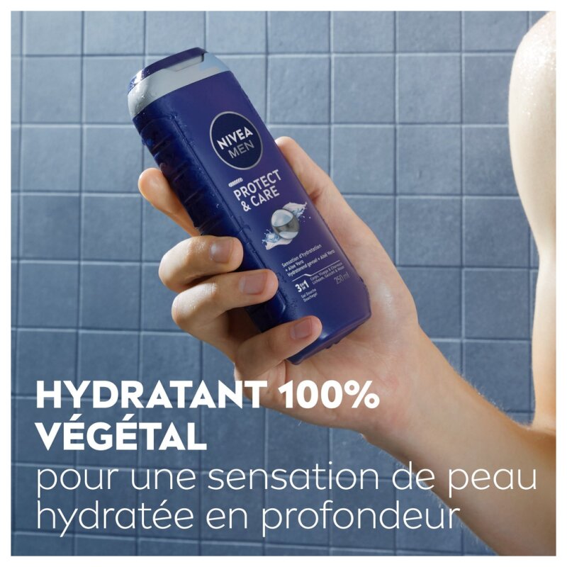 نيفيا مين بروتكت آند كير جل استحمام 3 في 1 - لجميع أنواع البشرة - 250 مل