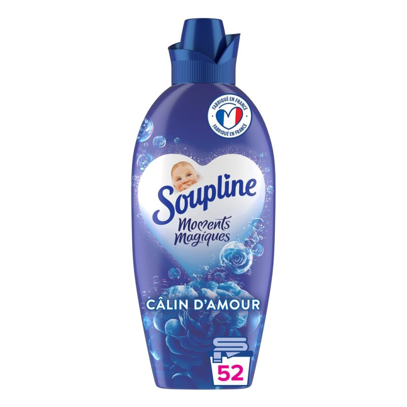 Soupline 3d Moments Magiques Adoucissant Linge - Câlin d'Amour - 1.2l