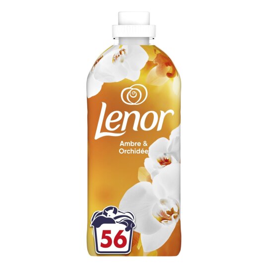 Lenor Ambre et Orchidée Adoucissant - 1,176l - 56 Lavages