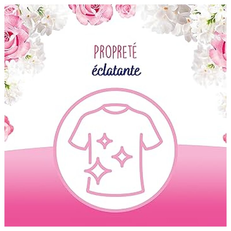 Omo Lessive Capsules 3 en 1 Rose & Lilas Blanc - 29 Lavages