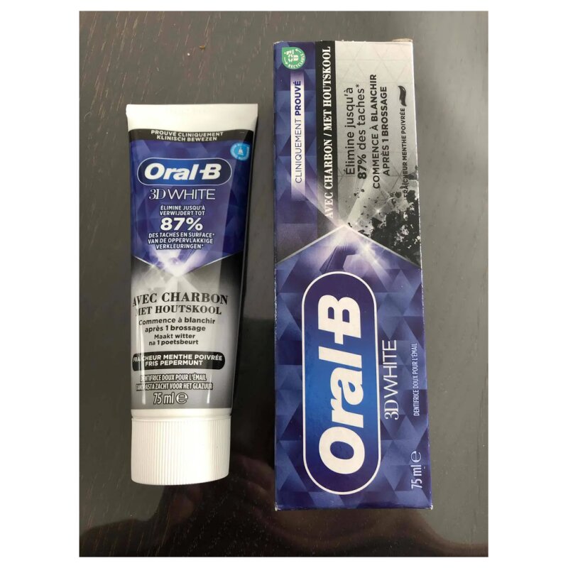 Oral-B 3d White Dentifrice Blanchissant - Fraîcheur Menthe Poivrée - 75ml