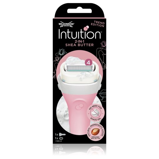 Wilkinson Sword Intuition Rasoir Femme 2in1 Beurre de Karité - 1 Pièce