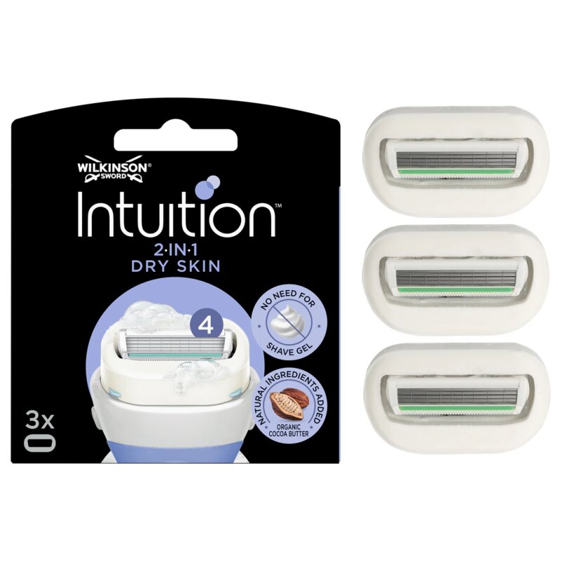 Wilkinson S-word Intuition Dry Skin شفرات حلاقة - للبشرة الجافة - 4 شفرات