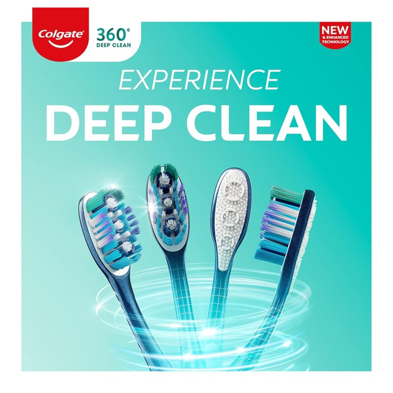 Colgate 360º Fresh 'N Protect Brosse à Dents - 1 Unité