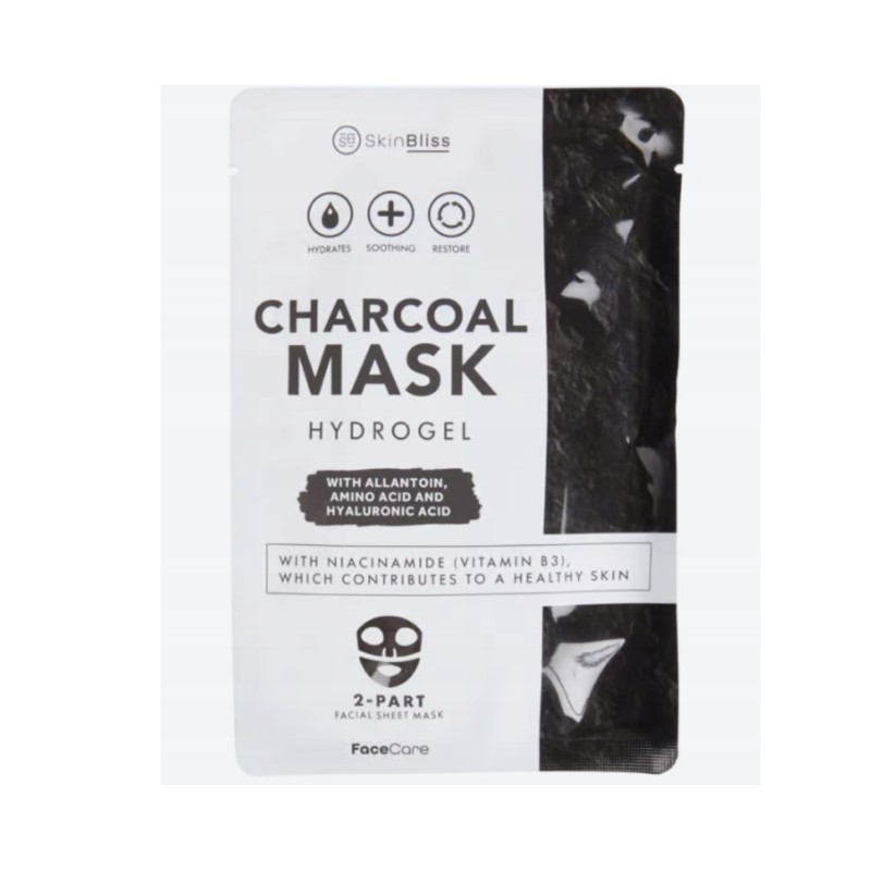 Skinbliss Charcoal Hydrogel Face Mask - Dry Skin - 1 Piece