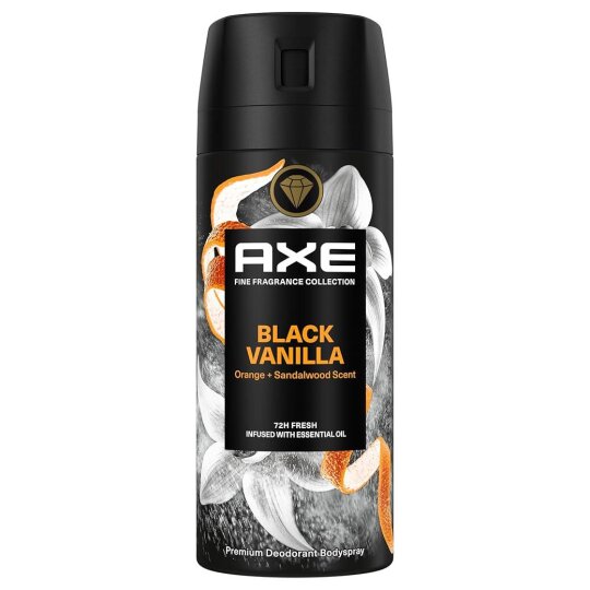 Axe Black Vanilla Déodorant Spray Homme - Protection 72h - 150ml
