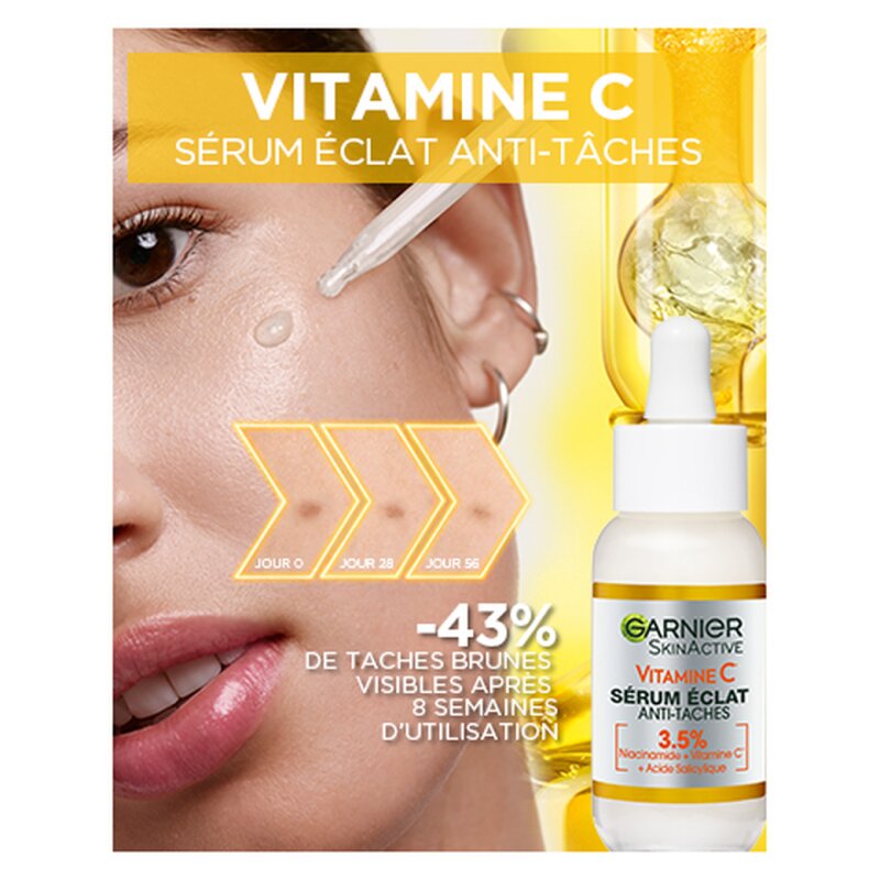Garnier Skinactive Sérum Eclat Anti-Taches Brunes - Vitamine C - 30ml