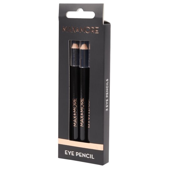 Max & More Set de 3 Crayons pour les Yeux - Noir 201 - 3x3.6g