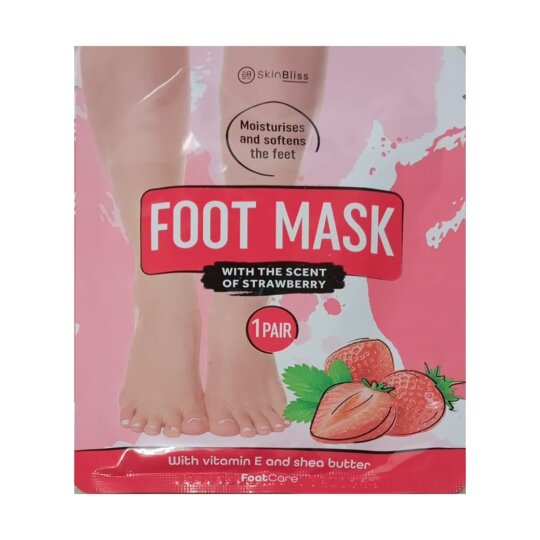 Skinbliss Masque pour les Pieds - Fraise - 1 Pièce