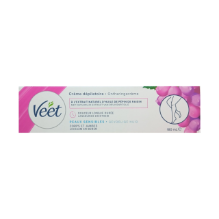 Veet Hair Removal Cream With Grape Seed Extract - Sensitive Skin - 180ml