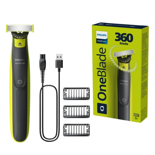 Philips Oneblade Tondeuse Visage 360 - Qp2724/23
