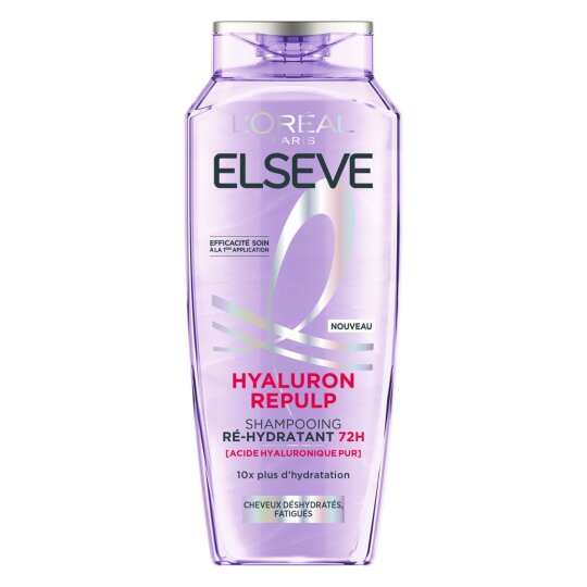 L'Oréal Paris Elseve Hyaluron Repulp Shampooing Ré-Hydratant 72h - Cheveux Déshydratés - 250ml