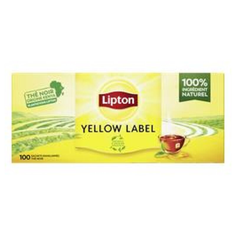 Lipton Yellow Label Thé Noir - 100 Sachets