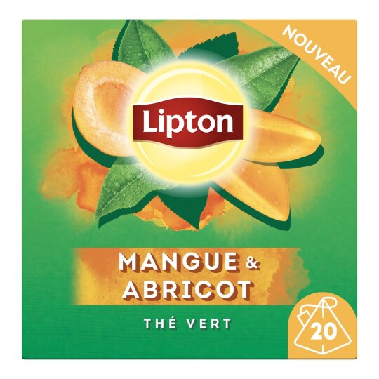 Lipton Thé Vert Mangue Abricot - 20 Sachets