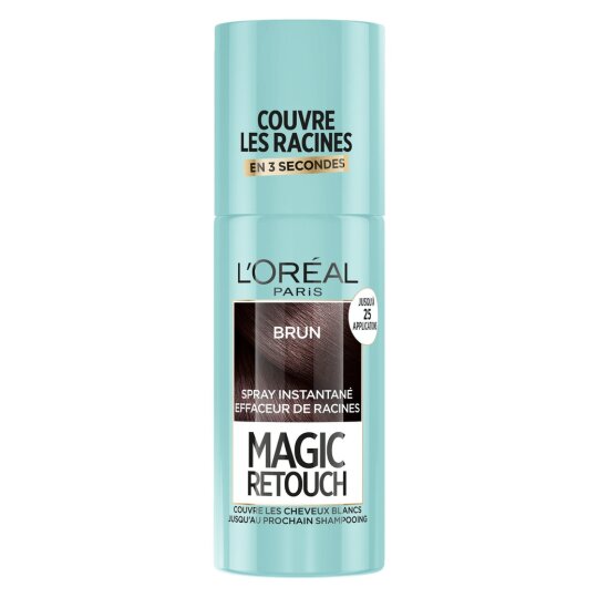 L'Oréal Paris Magic Retouch Spray Coloration Temporaire Cheveux - Retouche Racines - 75ml - Brun