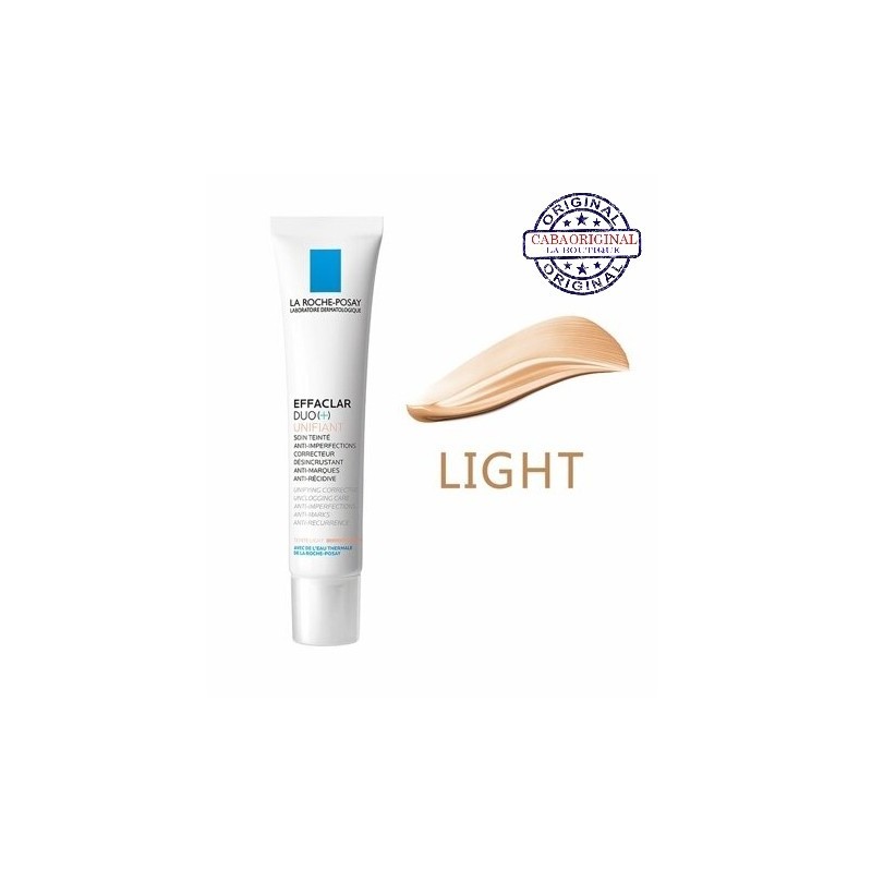 La Roche-Posay Effaclar Duo+ Soin Correcteur Déinscrustant Unifiant Teinté - Peaux Grasses à Tendance Acnéique - 40ml - Light