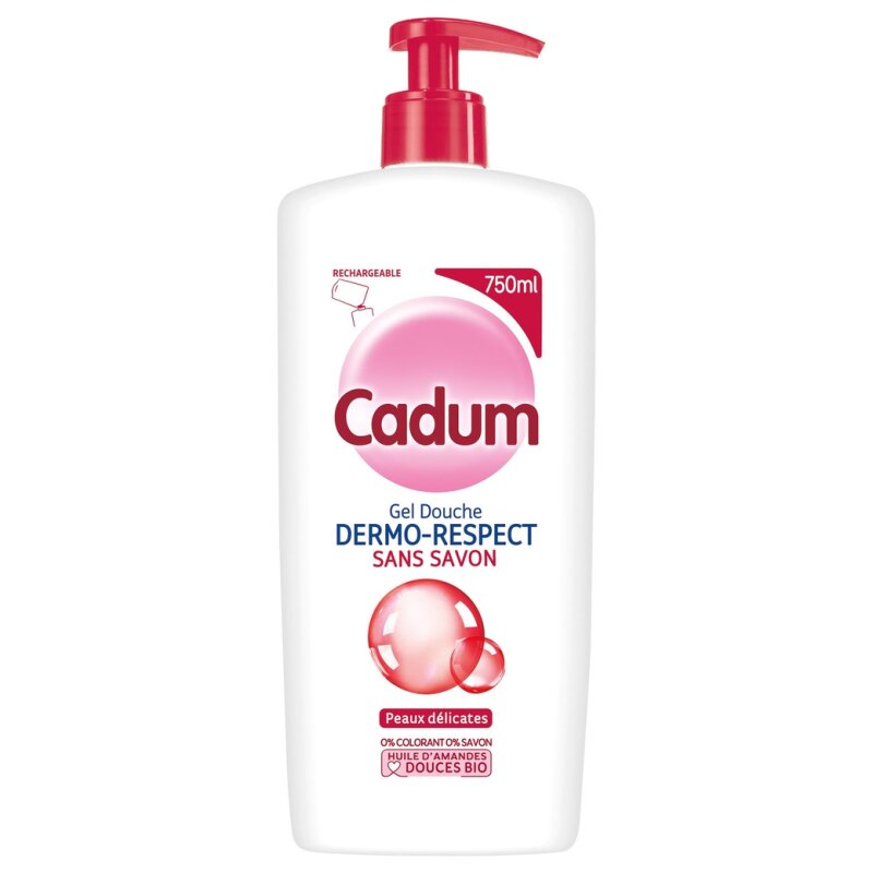 Cadum Dermo-Respect Gel Douche Sans Savon - Peau Mature - 750ml