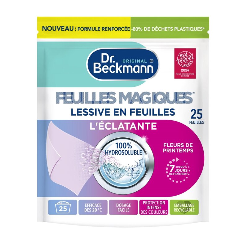 Dr Beckmann Feuilles Magiques Lessive en Feuilles - 25 Feuilles
