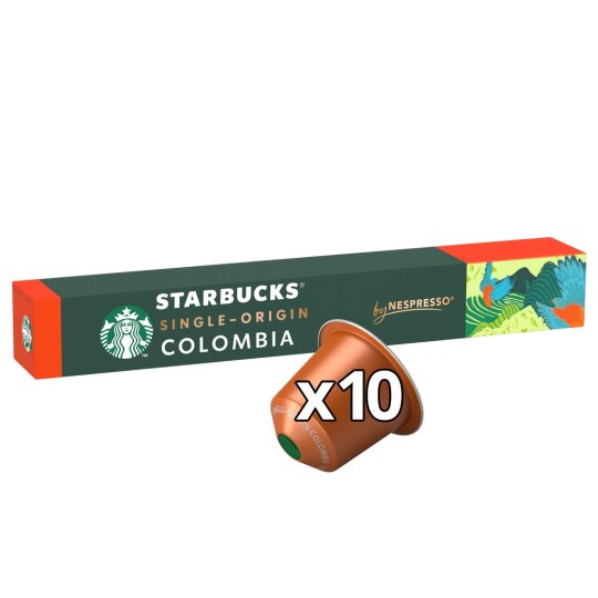 Starbucks Origin Colombia Capsules Café - Compatible Nespresso - Intensité 7 - 10 Capsules