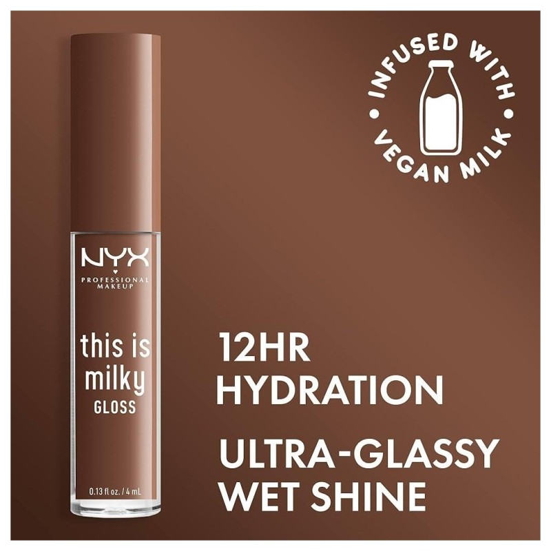 Nyx Professional Makeup This Is Milky Gloss - Vegan Lip Gloss - 12h Hydration - Milk The Coco