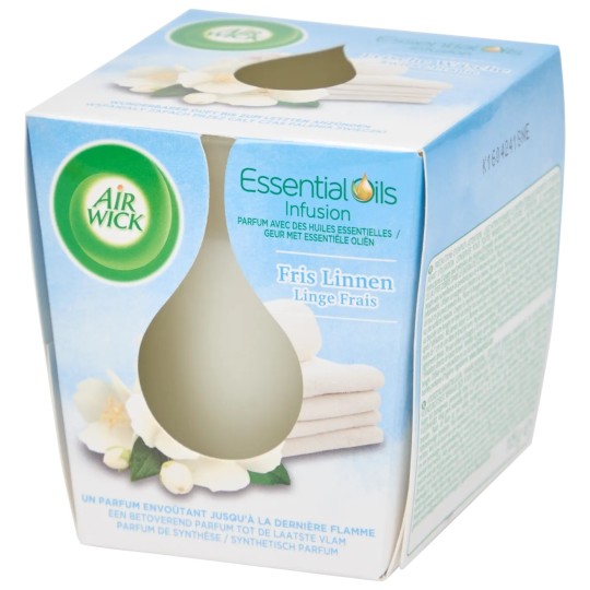 Air Wick Linge Frais Bougie Parfumée - 105g