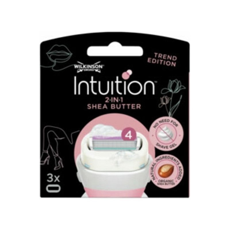 Wilkinson Intuition Ultra Moisture Recharge Lames Rasoir Femme - 3 Pièces
