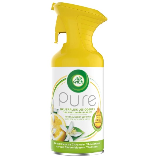 Airwick Pure Huiles Essentielles Spray Désodorisant - Rafraîchissant - 250ml