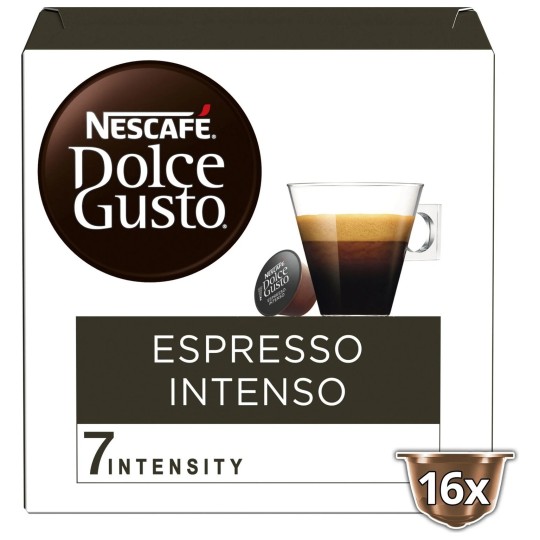 Nescafe Dolce Gusto Café Capsules Espresso Intenso - Intensité 7 - X16