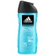 Adidas Ice Dive Gel Douche 3en1 - Corps, Cheveux et Visage - 250ml
